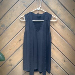 Express black silk blouse